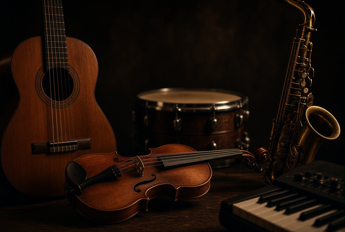 Strumenti musicali in studio